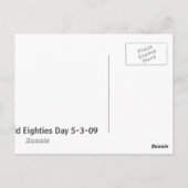 80-jarige dag briefkaart (Achterkant)