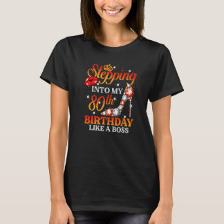 80-jarige die mijn 80ste verjaardag als een t-shirt