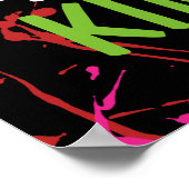 80-jarige feestdag: kleurrijke banner poster (Hoek)