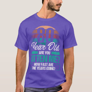 80-jarige grappige katteneigenaar verjaardag idee t-shirt
