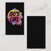 80-jarige meisjesradio Roller Skating Disco 1980-m Visitekaartje (Voorkant / Achterkant)