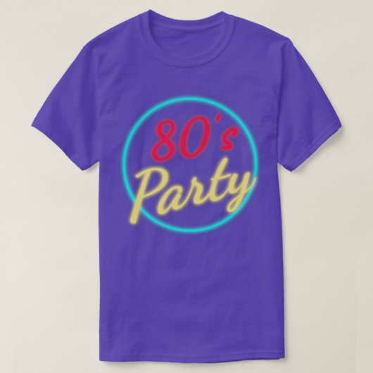 80-jarige neon t-shirt (Design voorkant)