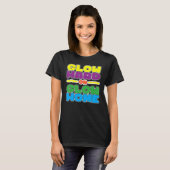 80-jarige Partij 80-gloed Gloed Harde of Glo T-shirt (Voorkant volledig)