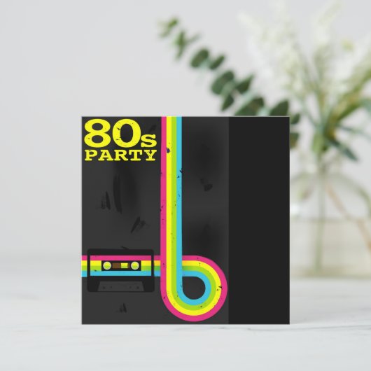 80-jarige partij kaart (Staand voorkant)