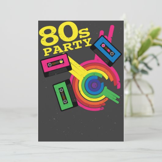 80-jarige partij kaart (Staand voorkant)