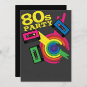 80-jarige partij kaart (Voorkant / Achterkant)