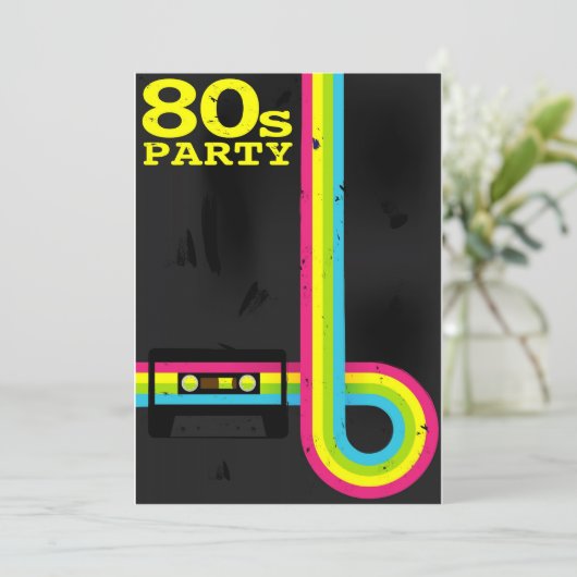 80-jarige partij kaart (Staand voorkant)