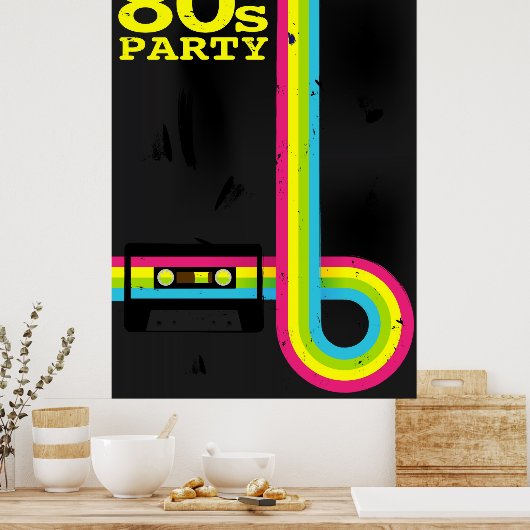 80-jarige partij poster (Keuken)