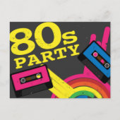 80-jarige partij uitnodiging briefkaart (Voorkant)