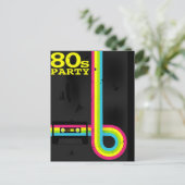 80-jarige partij uitnodiging briefkaart (Staand voorkant)