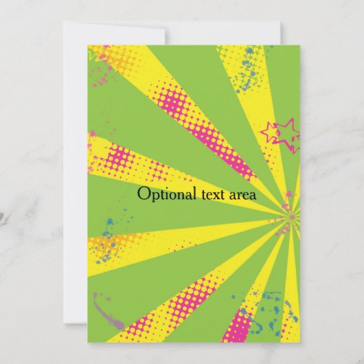 80-jarige uitnodiging tot terugzending van de '80- (Achterkant)