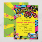 80-jarige uitnodiging tot terugzending van de '80- (Voorkant / Achterkant)