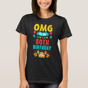 80-jarige verjaardag van de opa Happy 80th Birthda T-shirt