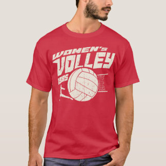  80-jarige volleybalretro-vrouwen t-shirt