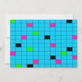 80-jarige wedstrijd Retro Gaming Arcade Uitnodigin Kaart (Achterkant)