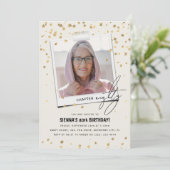 80 Leuke Moderne Foto 80e Verjaardag Kaart (Staand voorkant)