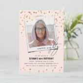 80 Leuke Moderne Foto 80e Verjaardag Kaart (Staand voorkant)