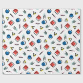 80 Memphis Abstracte stijl Cadeaupapier (Vlak)