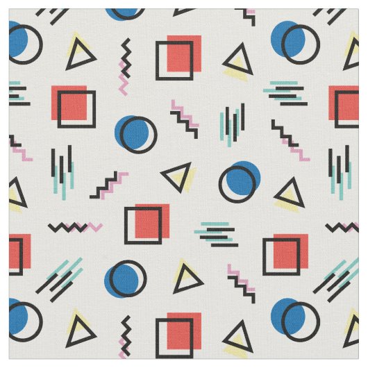 80 Memphis Abstracte stijlstructuur Stof (Close Up)