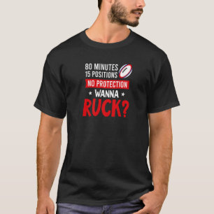 80 minuten 15 posities rugby t-shirt