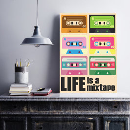 80 MixTape Cassette Motivatie Poster