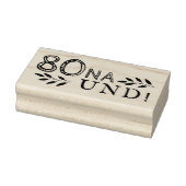 80 Na und Leuk Duits Duits 80ste verjaardag Rubberstempel (Stempel)