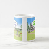 80 Niet uit Cricket Theme. 80e verjaardag Koffiemok (Center)