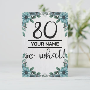 80 Nou En Dan - Grappige 80e Verjaardag Bedankkaart