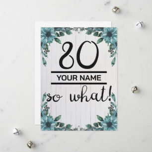 80 Nou En Dan - Grappige 80e Verjaardag Feestdagenkaart
