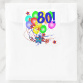 80! Of elke leeftijd verjaardagsballonnen Stickers (Tas)