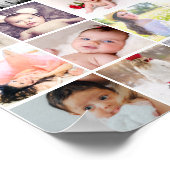 80 Persoonlijke Fotocollage (20 herhalend) Poster (Hoek)