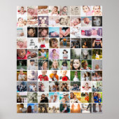 80 Persoonlijke Fotocollage Poster (Voorkant)