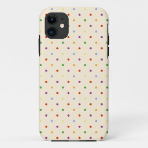 '80' petite regenboogmeisjes schattige poka dots p iPhone 11 hoesje