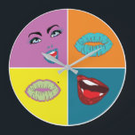 80 Pop Art Grote Klok<br><div class="desc">Dit is een komisch ontwerp</div>