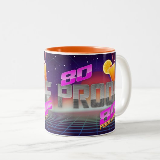80 Proof 80s Podcast Nieuwe Mok (Voorkant rechts)