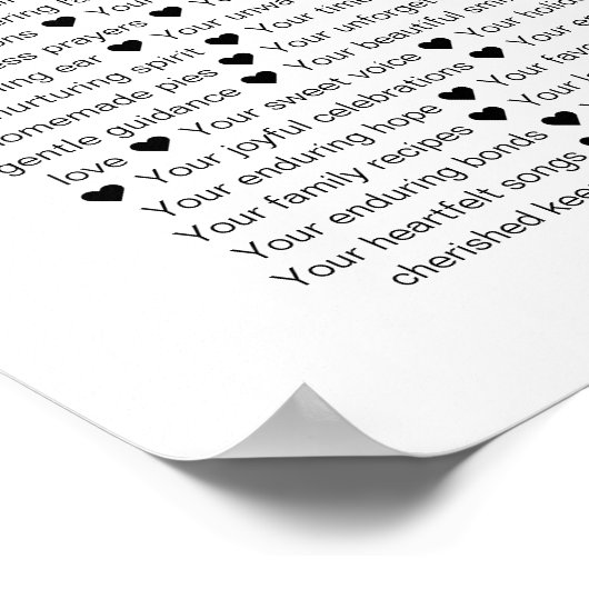 80 redenen waarom we van je houden 80ste verjaarda poster (Hoek)