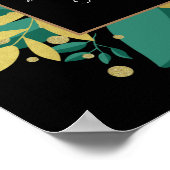 80 redenen waarom we van je houden blauwgroen zwar poster (Hoek)