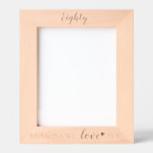 80 redenen waarom we van je houden Verjaardag Lase Gegraveerde Lijstjes (Voorkant)