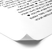 80 redenen waarom we van je houden verjaardagscade poster (Hoek)