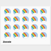 80 Retro Rainbow Stickers (Vel)