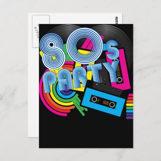 80 Retropartij Briefkaart (Voorkant / Achterkant)