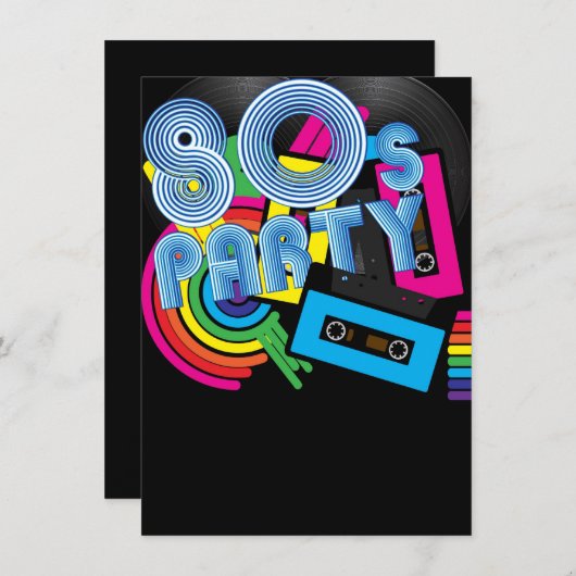 80 Retropartij Kaart (Voorkant / Achterkant)