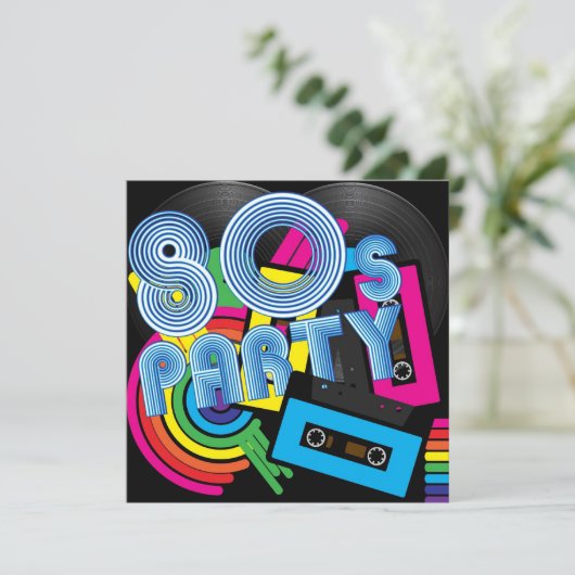 80 Retropartij Kaart (Staand voorkant)