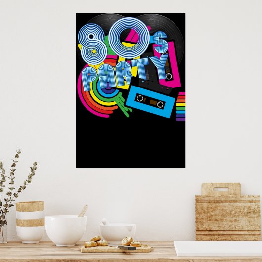 80 Retropartij Poster (Keuken)