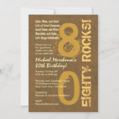 80 Rocks. 80e verjaardag van de Moderne Mrunge-par Kaart (Voorkant)