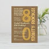 80 Rocks. 80e verjaardag van de Moderne Mrunge-par Kaart (Staand voorkant)