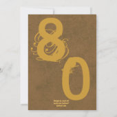 80 Rocks. 80e verjaardag van de Moderne Mrunge-par Kaart (Achterkant)