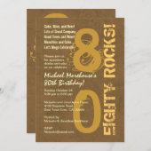 80 Rocks. 80e verjaardag van de Moderne Mrunge-par Kaart (Voorkant / Achterkant)