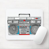 '80 s 'boombox'-illustratie muismat (Met muis)