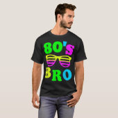 80’s Bro Retro Neon Vibes T-shirt (Voorkant volledig)